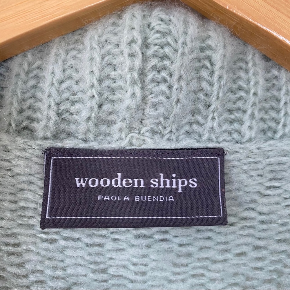 Anthropologie Wooden Ships Sage Knit Cardigan M/L - Picture 8 of 9